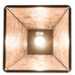 Meyda Lighting Lone Pine Needle 17" Timeless Bronze Pendant Light With Silver Mica Shade Glass