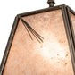 Meyda Lighting Lone Pine Needle 17" Timeless Bronze Pendant Light With Silver Mica Shade Glass