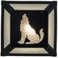 Meyda Lighting Lone Wolf 10" Black Wall Sconce With Clear Seeded Shade Glass
