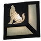 Meyda Lighting Lone Wolf 10" Black Wall Sconce With Clear Seeded Shade Glass