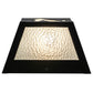 Meyda Lighting Lone Wolf 10" Black Wall Sconce With Clear Seeded Shade Glass