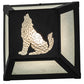 Meyda Lighting Lone Wolf 10" Black Wall Sconce With Clear Seeded Shade Glass