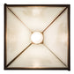 Meyda Lighting Lone Wolf 17" Mahogany Bronze Pendant Light With White Shade Glass
