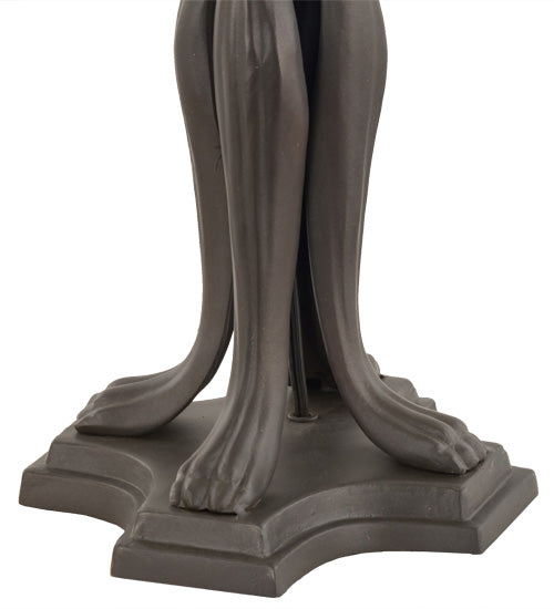 Meyda Lighting Long-Legged Lionfoot 26" 2-Light Mahogany Bronze Table Lamp Base