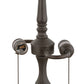 Meyda Lighting Long-Legged Lionfoot 26" 2-Light Mahogany Bronze Table Lamp Base