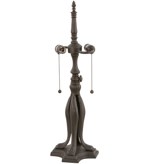 Meyda Lighting Long-Legged Lionfoot 26" 2-Light Mahogany Bronze Table Lamp Base