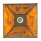 Meyda Lighting Loon 11" Mahogany Bronze Mini Pendant Light With Amber Mica Shade Glass