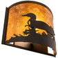 Meyda Lighting Loon 11" Oil Rubbed Bronze Wall Sconce With Amber Mica Shade Glass