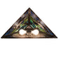 Meyda Lighting Loon 24" 2-Light Wall Sconce With Multi-Colored Shade Glass