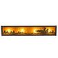 Meyda Lighting Loon 24" 4-Light Timeless Bronze Vein Vanity Light With Amber Mica Shade Glass