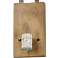 Meyda Lighting Loon 8" Dark Burnished Antique Copper Left Wall Sconce With Silver Mica Shade Glass