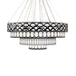 Meyda Lighting Lorea 120" LED Oil Rubbed Bronze Chandelier With Creme Carrara Idalight Shade