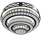 Meyda Lighting Lorea 120" LED Oil Rubbed Bronze Chandelier With Creme Carrara Idalight Shade