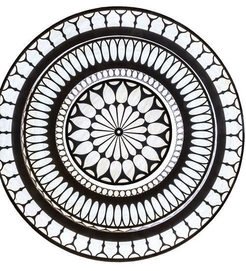 Meyda Lighting Lorea 120" LED Oil Rubbed Bronze Chandelier With Creme Carrara Idalight Shade
