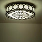 Meyda Lighting Lorea 36" LED Oil Rubbed Bronze Flush Mount Light With Creme Carrara Idalight Shade