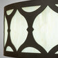 Meyda Lighting Lorea 36" LED Oil Rubbed Bronze Flush Mount Light With Creme Carrara Idalight Shade