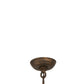Meyda Lighting Lorenzo 24" 4-Light Gilded Tobacco Chandelier With Ivory Faux Candlelight