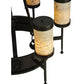 Meyda Lighting Lorenzo 30" 6-Light Gilded Tobacco Chandelier With Jadestone Shade