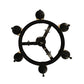 Meyda Lighting Lorenzo 30" 6-Light Gilded Tobacco Chandelier With Jadestone Shade