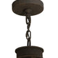 Meyda Lighting Lorenzo 48" 12-Light 2-Tier Distressed Chestnut Chandelier With Amber Faux Candlelight