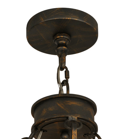 Meyda Lighting Lorenzo 48" 12-Light 2-Tier French Bronze Chandelier With Amber Faux Candlelight