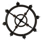 Meyda Lighting Lorenzo 48" 12-Light 2-Tier Oxidized Steel Chandelier With Ivory Faux Candlelight