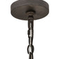 Meyda Lighting Lorenzo 48" 6-Light Chestnut Chandelier With Ivory Faux Candlelight