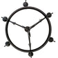 Meyda Lighting Lorenzo 48" 6-Light Hand Rubbed Costello Black Chandelier With Ivory Faux Candlelight
