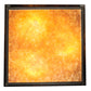 Meyda Lighting Lotus Leaf 24" Craftsman Brown Brass Pendant Light With Amber Mica Shade Glass