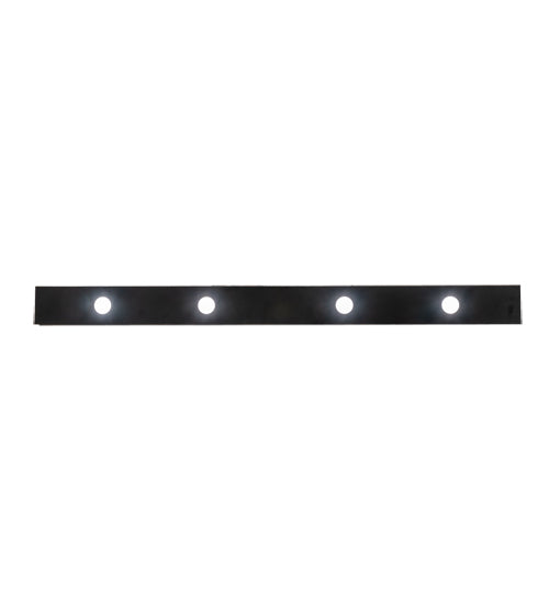 Meyda Lighting Loudon 44" 10-Light Flat Black Island Pendant Light With Clear Seeded Shade Glass