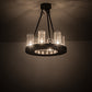 Meyda Lighting Loxley 18" 6-Light Timeless Bronze Chandelier With Clear Seeded Shade Glass