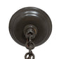 Meyda Lighting Loxley 18" 6-Light Timeless Bronze Chandelier With White Statuario Idalight Shade