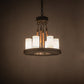 Meyda Lighting Loxley 18" 6-Light Timeless Bronze Chandelier With White Statuario Idalight Shade