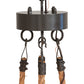 Meyda Lighting Loxley 18" 6-Light Timeless Bronze Chandelier With White Statuario Idalight Shade