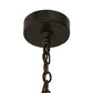 Meyda Lighting Loxley 181386 72" 24-Light Timeless Bronze Chandelier With Frosted Clear Shade Glass