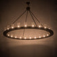 Meyda Lighting Loxley 184951 72" 24-Light Timeless Bronze Chandelier With Clear Seeded Shade Glass