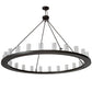 Meyda Lighting Loxley 184951 72" 24-Light Timeless Bronze Chandelier With Clear Seeded Shade Glass