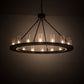 Meyda Lighting Loxley 188650 48" 16-Light Timeless Bronze Chandelier With Clear Seeded Shade Glass