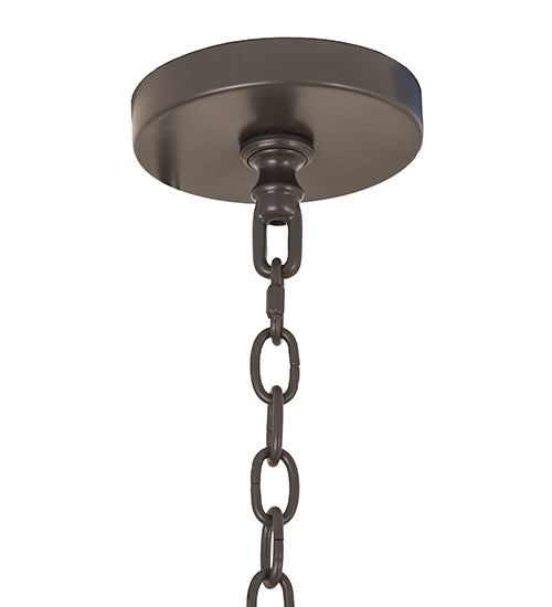 Meyda Lighting Loxley 189843 48" 16-Light Timeless Bronze Chandelier With Frosted Clear Shade Glass