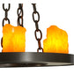 Meyda Lighting Loxley 19" 6-Light Timeless Bronze Chandelier With Amber Faux Candlelight