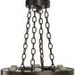 Meyda Lighting Loxley 19" 6-Light Timeless Bronze Chandelier With Amber Faux Candlelight