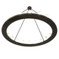 Meyda Lighting Loxley 190596 60" 20-Light Timeless Bronze Chandelier With Frosted Clear Shade Glass