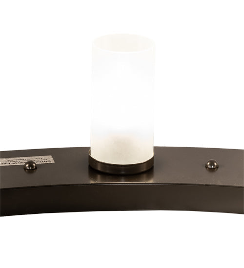 Meyda Lighting Loxley 190596 60" 20-Light Timeless Bronze Chandelier With Frosted Clear Shade Glass