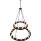 Meyda Lighting Loxley 192461 60" 28-Light 2-Tier Timeless Bronze Chandelier With Clear Seeded Shade Glass