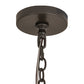 Meyda Lighting Loxley 194782 48" 16-Light Timeless Bronze Chandelier With Frosted Clear Shade Glass