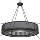Meyda Lighting Loxley 197721 56" 16-Light Timeless Bronze Golpe Chandelier With White Statuario Idalight Shade