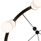 Meyda Lighting Loxley 218453 76" 10-Light Bronze Needham Chandelier With White Statuario Idalight Shade
