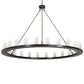 Meyda Lighting Loxley 220951 72" 24-Light Timeless Bronze Chandelier With Clear Seeded Shade Glass