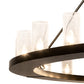 Meyda Lighting Loxley 220951 72" 24-Light Timeless Bronze Chandelier With Clear Seeded Shade Glass