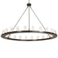 Meyda Lighting Loxley 220951 72" 24-Light Timeless Bronze Chandelier With Clear Seeded Shade Glass